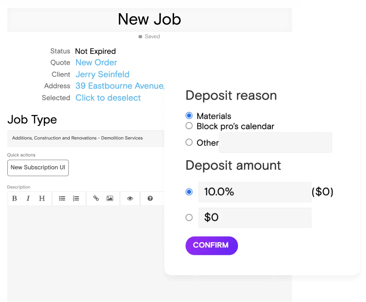 Functionality extension of client payment form image